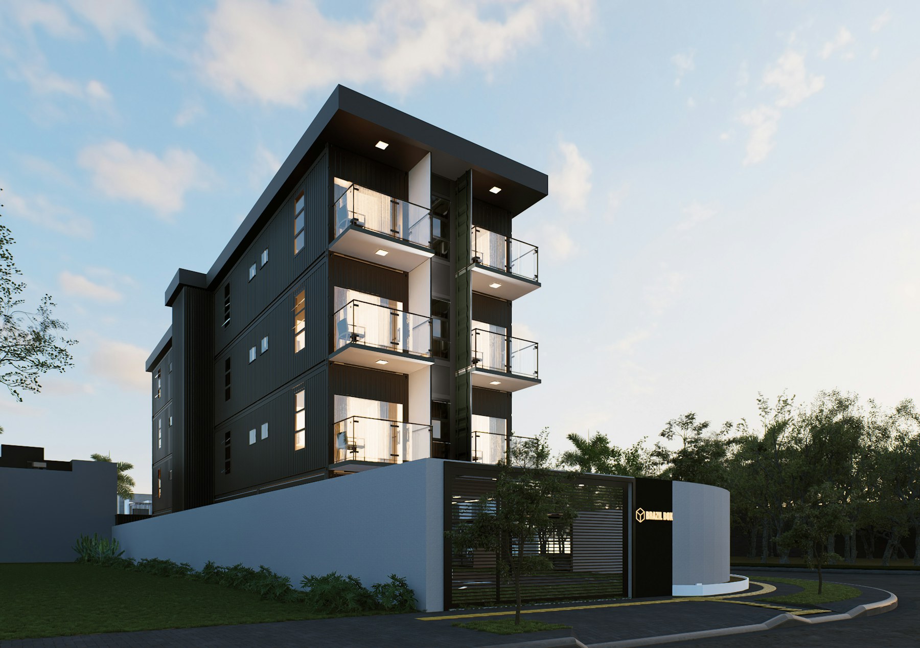 Modern multifamily investment property